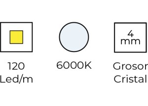 Opciones estandar espejo rectangular MECA